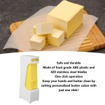 Stick Butter Cutter ABS One Click Butter Cheese Dispenser with Stainless Steel Blade for Making Breads Cakes Butter Cutting Tool 2