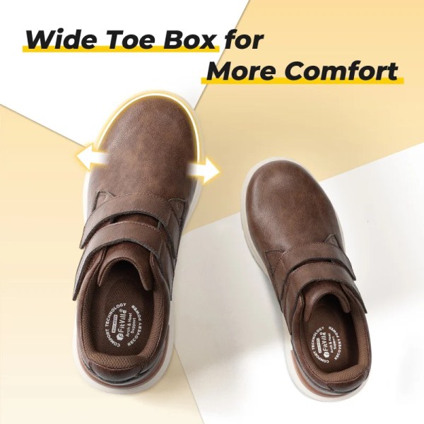 fitville men's leather shoes wide walking shoes FitVille Men's Leather Shoes Wide Walking Shoes 2