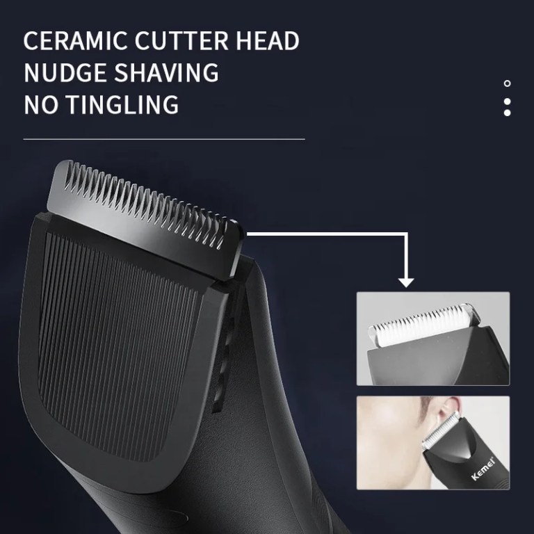 kemei groin area hair trimmer lawn mower ceramic blade waterproof wet dry clippers pubic armpit body hair ultimate hygiene razor Kemei Groin Area Hair Trimmer Lawn Mower Ceramic Blade Waterproof Wet Dry Clippers Pubic Armpit Body Hair Ultimate Hygiene Razor 4