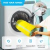 Durable Shoe Washing Machine Bag for All Shoe Types-Yellow with Blue Zipper,Ideal for Sneakers and Casual Shoes,Laundry Wash Bag 4