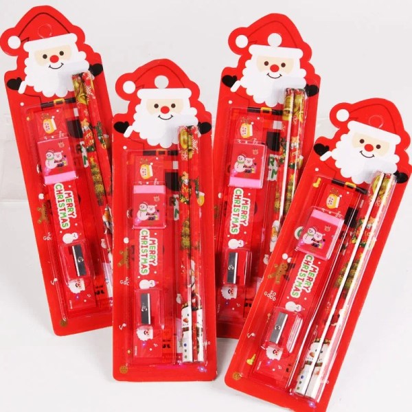 5 piece cartoon christmas stationery set children writing tools girl gift office school art supplies drawing pencils 5 Piece Cartoon Christmas Stationery Set Children Writing Tools Girl Gift Office School Art Supplies Drawing Pencils 1