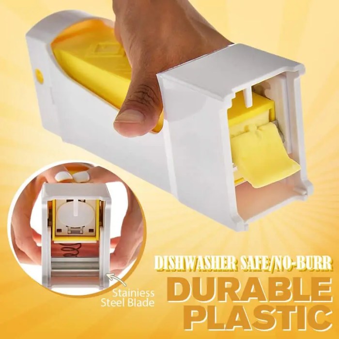 Handheld Butter Slicer Portable Butter Cutter Cheese Slicer One-Button Squeeze Dispenser Storage Box Slicer Knife Kitchen Tools 5
