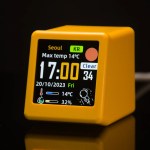 GeekMagic Ultra Smart WiFi Weather Forecast Station Bed Clock for Desktop Decoration, photo Album with Gif Animation 3