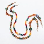 boho colorful acrylic glasses chain for women fashion resin geometric lanyard cord strap hanging chain on sunglasses accessories Boho Colorful Acrylic Glasses Chain for Women Fashion Resin Geometric Lanyard Cord Strap Hanging Chain on Sunglasses Accessories 4