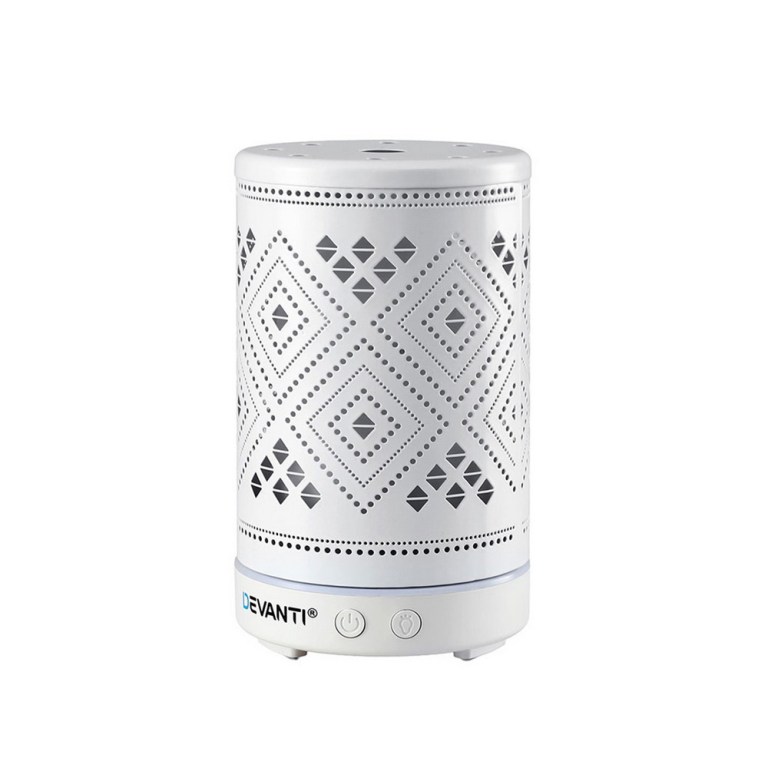 devanti ultrasonic aroma diffuser aromatherapy 100ml led lights iron humidifier forest devanti ultrasonic aroma diffuser aromatherapy 100ml led lights iron humidifier forest