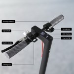 electric scooter 500w 25km/h folding portable riding for adults commuter black