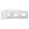 instahut gazebo 3x6m marquee wedding party tent outdoor camping side wall canopy 6 panel white
