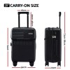 wanderlite 20 luggage suitcase front pocket travel carry on tsa black" wanderlite 20 luggage suitcase front pocket travel carry on tsa black"