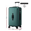 wanderlite 28 trunk luggage suitcase travel 5 wheels type c port tsa green" wanderlite 28 trunk luggage suitcase travel 5 wheels type c port tsa green"