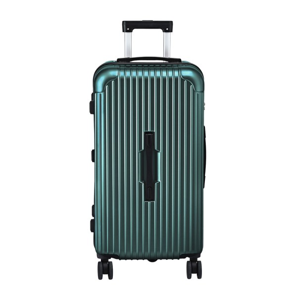 wanderlite 28 trunk luggage suitcase travel 5 wheels type c port tsa green"