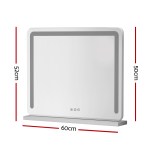 embellir makeup mirror 60x50cm hollywood vanity with led light tabletop white
