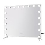 80x65cm embellir makeup mirror hollywood vanity with led light white frame 80x65cm embellir makeup mirror hollywood vanity with led light white frame