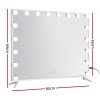 80x65cm embellir makeup mirror hollywood vanity with led light white frame 80x65cm embellir makeup mirror hollywood vanity with led light white frame