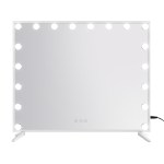 80x65cm embellir makeup mirror hollywood vanity with led light white frame 80x65cm embellir makeup mirror hollywood vanity with led light white frame
