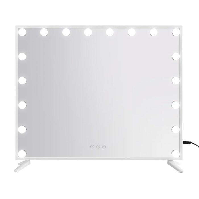 80x65cm embellir makeup mirror hollywood vanity with led light white frame 80x65cm embellir makeup mirror hollywood vanity with led light white frame