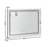 embellir bluetooth makeup mirror 58x46cm hollywood vanity with led light crystal