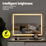 embellir bluetooth makeup mirror 58x46cm hollywood vanity with led light crystal