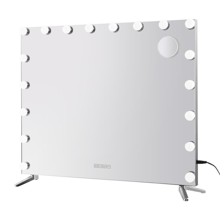 embellir bluetooth makeup mirror 80x65cm hollywood vanity with led light wall embellir bluetooth makeup mirror 80x65cm hollywood vanity with led light wall