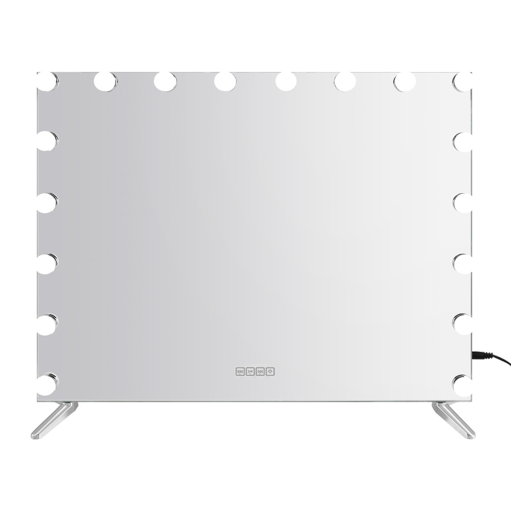 embellir bluetooth makeup mirror 80x65cm hollywood vanity with led light wall