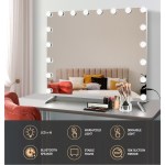 embellir bluetooth makeup mirror 80x65cm hollywood vanity with led light wall embellir bluetooth makeup mirror 80x65cm hollywood vanity with led light wall