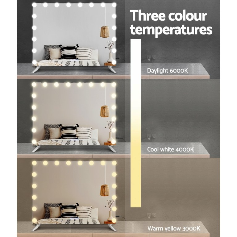 embellir bluetooth makeup mirror 80x65cm hollywood vanity with led light wall embellir bluetooth makeup mirror 80x65cm hollywood vanity with led light wall
