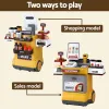 keezi kids pretend playset supermarket shopping role play toy cash food 48pcs keezi kids pretend playset supermarket shopping role play toy cash food 48pcs