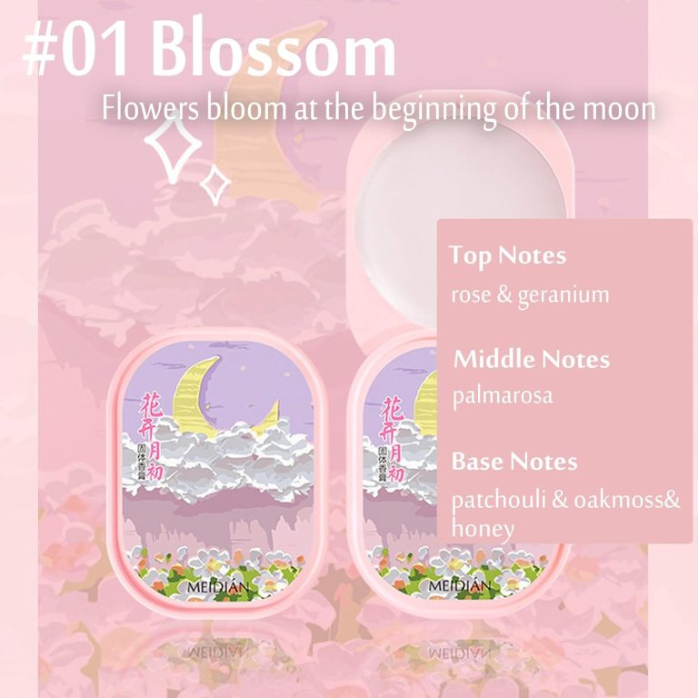pink solid perfume set for women: 3 pack 4g portable pocket balm with natural fragrance, perfect for travel