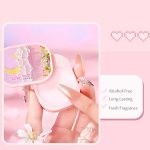 pink solid perfume set for women: 3 pack 4g portable pocket balm with natural fragrance, perfect for travel