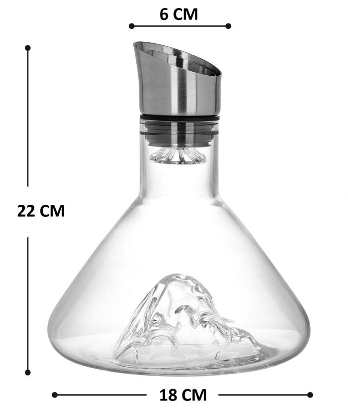 carla home iceberg wine decanter with aerator filter and lid carla home iceberg wine decanter with aerator filter and lid