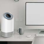 air purifier & cleaner with hepa filter, sleep mode and timer