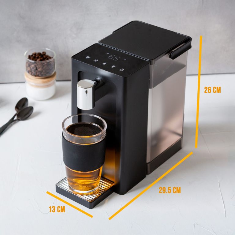 instant hot water dispenser 3l one touch operation with adjustable temperature & cup sizes