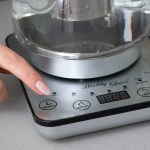 1.2l digital glass kettle w/ electric tea pot & infuser 800w