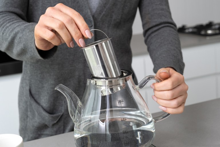 1.2l digital glass kettle w/ electric tea pot & infuser 800w