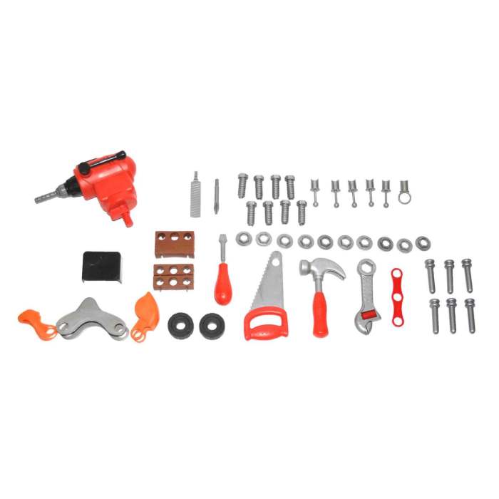 children's tool workbench playset w/ toy tools & accessories