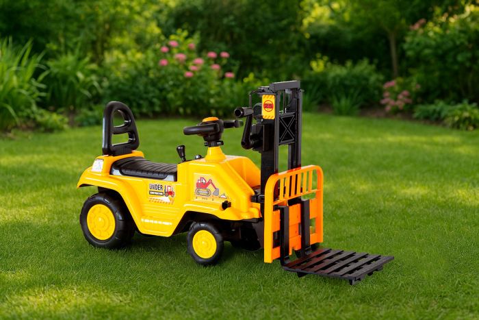 kids manual forklift ride on with working mast lift and pallet