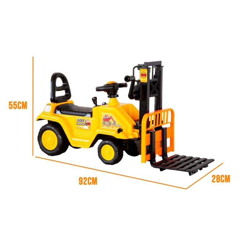 kids manual forklift ride on with working mast lift and pallet