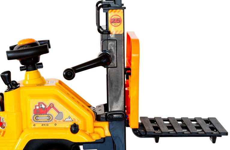 kids manual forklift ride on with working mast lift and pallet