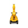 ride on children's excavator (yellow) w/ dual operation levers to scoop