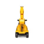 ride on children's excavator (yellow) w/ dual operation levers to scoop
