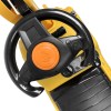 ride on children's excavator (yellow) w/ dual operation levers to scoop
