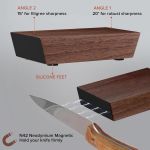 rolling knife sharpener kit for straight edge roller knife sharpening gift setau