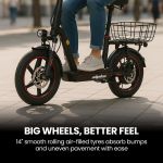 alpha rover electric scooter with seat, 500w 48v 25km/h 30km range, 14 inch tyres alpha rover electric scooter with seat, 500w 48v 25km/h 30km range, 14 inch tyres