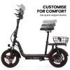 alpha rover electric scooter with seat, 500w 48v 25km/h 30km range, 14 inch tyres alpha rover electric scooter with seat, 500w 48v 25km/h 30km range, 14 inch tyres