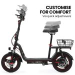 alpha rover electric scooter with seat, 500w 48v 25km/h 30km range, 14 inch tyres alpha rover electric scooter with seat, 500w 48v 25km/h 30km range, 14 inch tyres