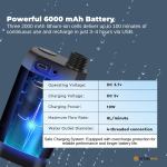 social hike portable camping shower kit 6000mah outdoor rechargeable pump led social hike portable camping shower kit 6000mah outdoor rechargeable pump led
