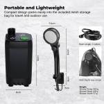 social hike portable camping shower kit 6000mah outdoor rechargeable pump led social hike portable camping shower kit 6000mah outdoor rechargeable pump led