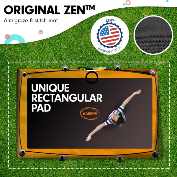 kahuna 6 ft x 9 ft rectangular outdoor trampoline orange kahuna 6 ft x 9 ft rectangular outdoor trampoline orange