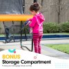 kahuna 6 ft x 9 ft rectangular outdoor trampoline orange kahuna 6 ft x 9 ft rectangular outdoor trampoline orange