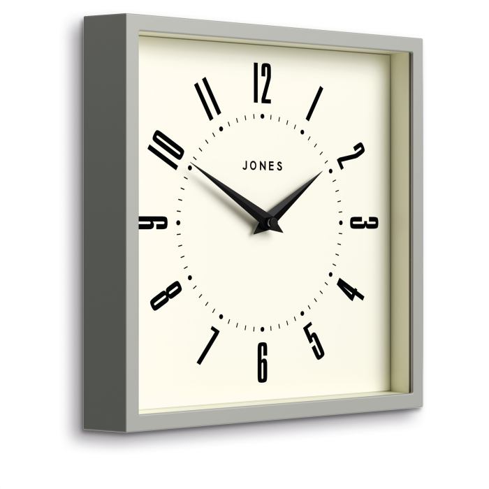newgate jones box wall clock grey newgate jones box wall clock grey