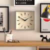newgate jones box wall clock grey newgate jones box wall clock grey